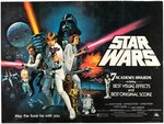 "STAR WARS" BRITISH QUAD MOVIE POSTER.