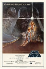 "STAR WARS" STYLE A ORIGINAL 1977 ONE SHEET MOVIE POSTER.