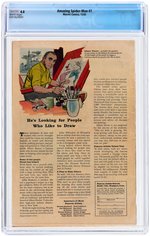"AMAZING SPIDER-MAN" #7 DECEMBER 1963 CGC 4.0 VG.