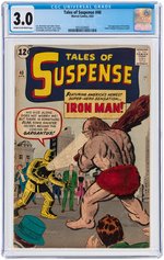 "TALES OF SUSPENSE" #40 APRIL 1963 CGC 3.0 GOOD/VG (FIRST GOLD ARMOR IRON MAN).