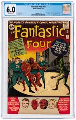 "FANTASTIC FOUR" #11 FEBRUARY 1963 CGC 6.0 FINE (FIRST IMPOSSIBLE MAN).