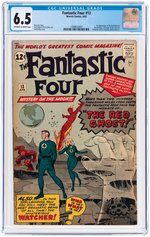 "FANTASTIC FOUR" #13 APRIL 1963 CGC 6.5 FINE+ (FIRST RED GHOST & WATCHER).