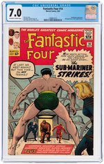 "FANTASTIC FOUR" #14 MAY 1963 CGC 7.0 FINE/VF.