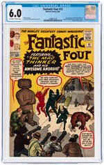 "FANTASTIC FOUR" #15 JUNE 1963 CGC 6.0 FINE (FIRST MAD THINKER & AWESOME ANDROID).