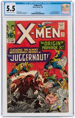 "X-MEN" #12 JULY 1965 CGC 5.5 FINE- (FIRST JUGGERNAUT).