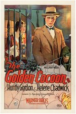 "THE GOLDEN COCOON" LINEN-MOUNTED ONE SHEET MOVIE POSTER.