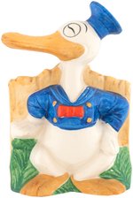 LONG-BILLED DONALD DUCK CERAMIC PLANTER.