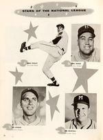 "ALL STAR GAME 1955" PROGRAM WITH PRESS RELEASE.