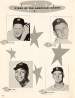 "ALL STAR GAME 1955" PROGRAM WITH PRESS RELEASE.