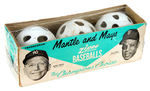 "MANTLE AND MAYS/THE CHAMPIONS CHOICE" WIFFLE BALLS.