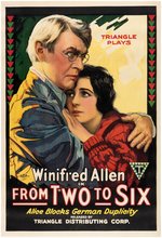 "FROM TWO TO SIX" LINEN-MOUNTED ONE SHEET MOVIE POSTER.