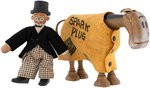 BARNEY GOOGLE & SPARK PLUG SCHOENHUT JOINTED WOOD DOLL PAIR.