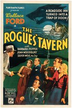 "THE ROGUE'S TAVERN" LINEN-MOUNTED ONE SHEET MOVIE POSTER.