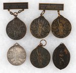 BOY SCOUTS TREASURY DEPT.  AWARDS (THREE DIFFERENT DATES) PLUS WSS SCOUT 1918 AWARD.