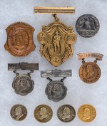 WAR SAVINGS SERVICE MEDAL AND NINE PIECES RELATED TO POST OFFICE W.W.S. SALES & HONOR AWARDS.