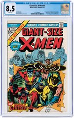 "GIANT-SIZE X-MEN" #1 SUMMER 1975 CGC 8.5 VF+ (FIRST STORM, NIGHTCRAWLER, COLOSSUS & THUNDERBIRD).