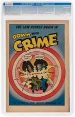 "DOWN WITH CRIME" #5 JULY 1952 CGC 9.4 NM CROWLEY PEDIGREE.