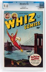 "WHIZ COMICS" #108 APRIL 1949 CGC 9.0 VF/NM CROWLEY PEDIGREE.