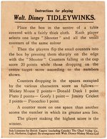 "WALT DISNEY TIDLEYWINKS" BOXED GAME.