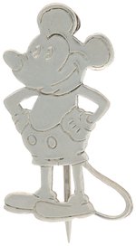 MICKEY MOUSE RARE SILVER PLATED  STICKPIN BY ENGLISH SILVERSMITH CHARLES HORNER.