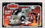 "STAR WARS: THE EMPIRE STRIKES BACK - SLAVE I W/SPECIAL OFFER ACTION PLAY SETTING" AFA 85 NM+.