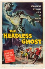 "THE HEADLESS GHOST" ONE SHEET MOVIE POSTER.