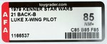 "STAR WARS - LUKE SKYWALKER: X-WING PILOT" 21 BACK-B AFA 85 NM+.