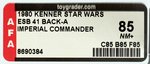 "STAR WARS: THE EMPIRE STRIKES BACK - IMPERIAL COMMANDER" 41 BACK-A AFA 85 NM+.