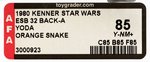 "STAR WARS: THE EMPIRE STRIKES BACK - YODA" 32 BACK-A AFA 85 Y-NM+.