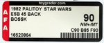 PALITOY "STAR WARS: THE EMPIRE STRIKES BACK - BOSSK" 45 BACK AFA 90 NM+/MT.