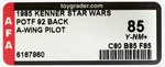 STAR WARS: POWER OF THE FORCE - A-WING PILOT" 92 BACK AFA 85 Y-NM+.