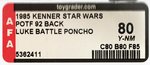 STAR WARS: POWER OF THE FORCE - LUKE BATTLE PONCHO" 92 BACK AFA 80 Y-NM.