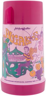 SID & MARTY KROFFT'S "BUGALOOS" UNUSED METAL LUNCHBOX WITH THERMOS.