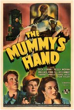 "THE MUMMY'S HAND" LINEN-MOUNTED ONE SHEET MOVIE POSTER.