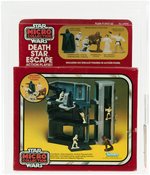 "STAR WARS MICRO COLLECTION - DEATH STAR COMPACTOR AND ESCAPE ACTION PLAYSET PAIR. AFA 80 NM.