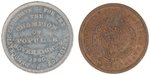 PAIR OF STEPHEN DOUGLAS TOKENS SD-1860-9 AND 10.