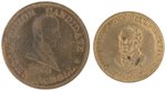 PAIR OF JOHN BELL CAMPAIGN TOKENS JBELL-1860-8 AND 9.