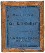 "MAJ. GENERAL GEO. B. McCLELLAN" TIN TYPE PORTRAIT BY ABBOTT.