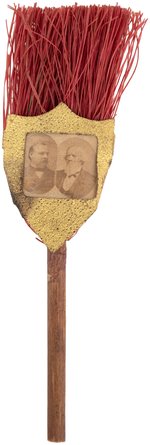 CLEVELAND/THURMAN WHISK BROOM CARDBOARD JUGATE STICKPIN.