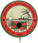 RARE MARCUS GARVEY UNITED NEGRO IMPROVEMENT ASSOCIATION CONVENTION BUTTON.