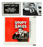 "SOUPY SALES" GUM CARD SET WITH WRAPPER.