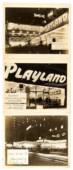 N.Y.C. AMUSEMENT ARCADE/COIN-OP MACHINE FROM PHOTOS 1940s  LOT.