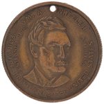 HAYES/WHEELER "AMERICAN CENTENNIAL 1876" HIGH RELIEF CAMPAIGN TOKEN.