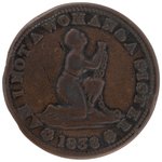 ANTI-SLAVERY TOKEN "AM I NOT A WOMAN & A SISTER" CE-1838-19.