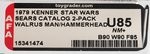 "STAR WARS - SEARS 2-PACK MAILER WALRUS MAN/HAMMERHEAD" AFA U85 NM+.