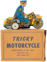 MARX "TRICKY MOTORCYCLE" BOXED WIND-UP.