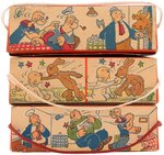 "POPEYE THE SAILOR SUNSHINE BISCUITS" BOX TRIO WITH COOKIES DISPLAY.