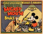 "MICKEY MOUSE BOOKS - MAKE YOUR OWN MIDGET LIBRARY" BOXED SET.