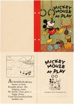 "MICKEY MOUSE BOOKS - MAKE YOUR OWN MIDGET LIBRARY" BOXED SET.