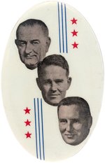 UNCOMMON LYNDON JOHNSON NORTH DAKOTA TRIGATE BUTTON.